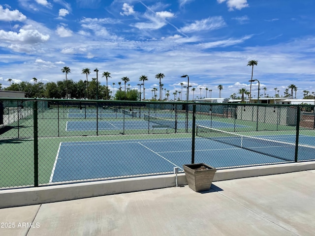 view of tennis court