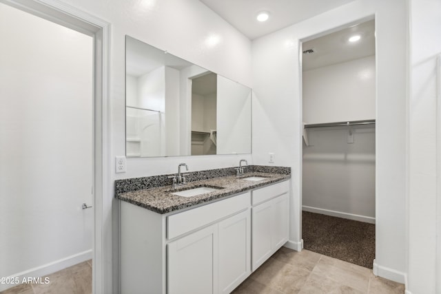 bathroom featuring vanity