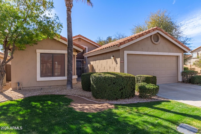 mediterranean / spanish-style home featuring a garage