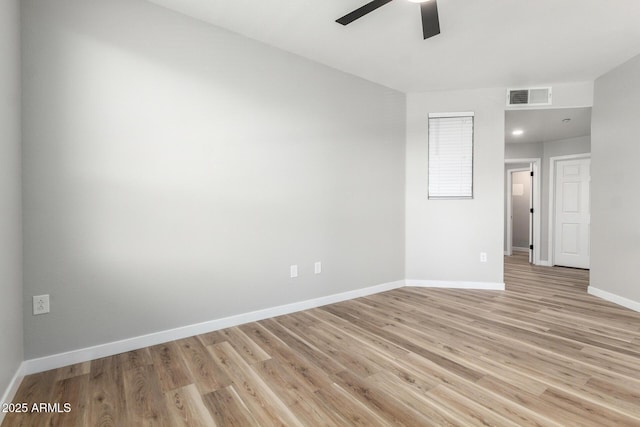 5303 N 7th St Unit 326, Phoenix, AZ 85014 - empty room featuring ceiling fan and light wood-style flooring