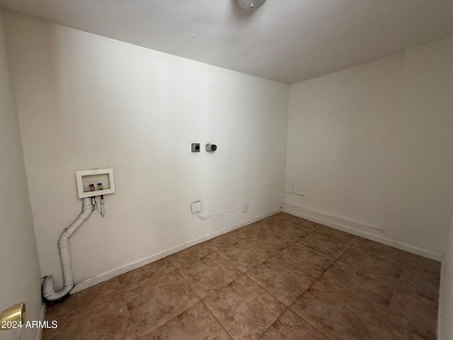 laundry room featuring washer hookup and hookup for an electric dryer