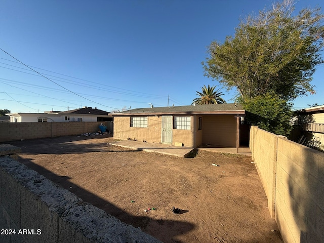 view of back of property