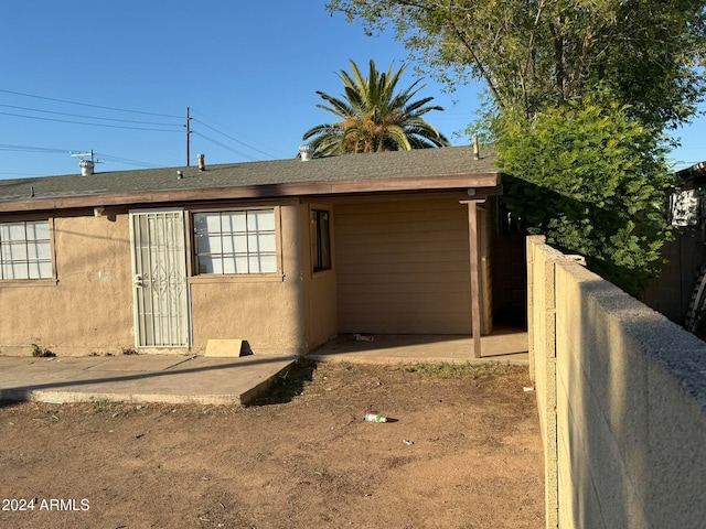 view of front of home