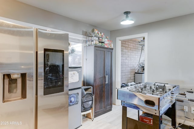 interior space with wood finished floors