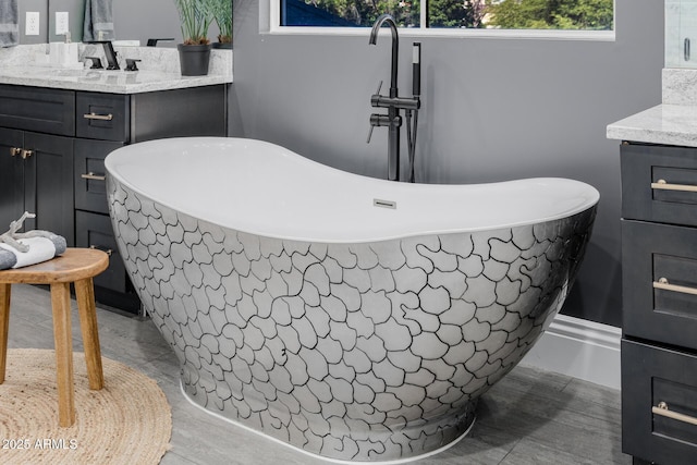 24905 S 206th Pl, Queen Creek, AZ 85142 - full bathroom featuring vanity and a freestanding tub