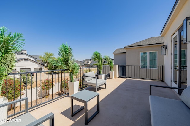 24905 S 206th Pl, Queen Creek, AZ 85142 - view of patio with a balcony and a residential view