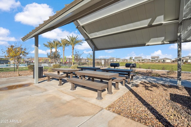 view of patio / terrace with area for grilling