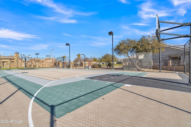 view of basketball court