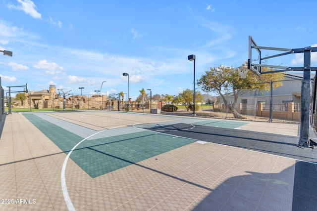 view of basketball court