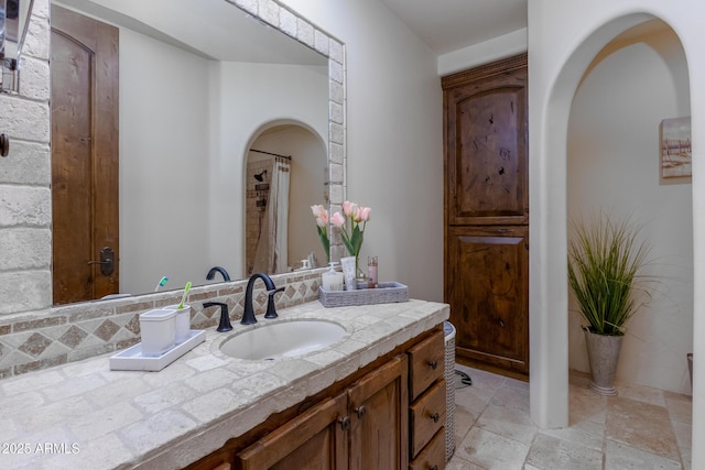 bathroom with vanity