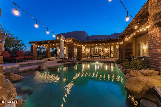 view of pool with a patio area