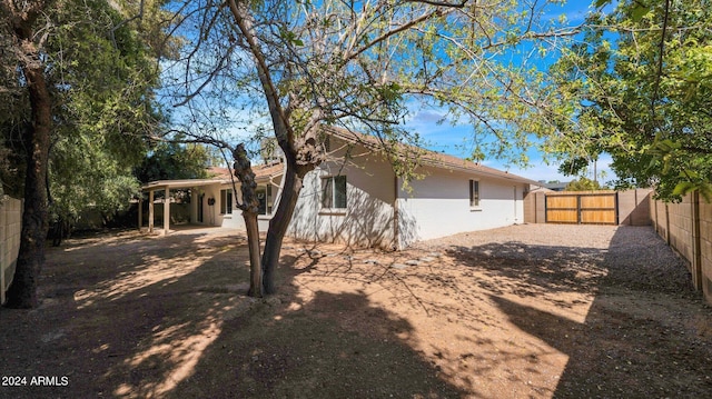 view of rear view of property