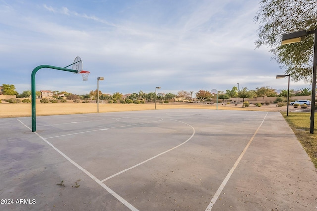 view of sport court