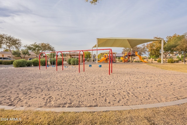 view of jungle gym