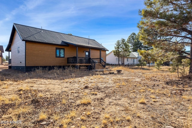 view of back of property