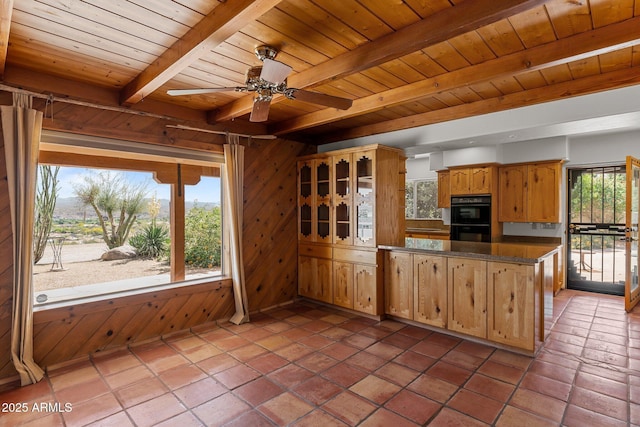 651 Chaparral Rd, Wickenburg, AZ 85390 - kitchen featuring plenty of natural light, beam ceiling, and wooden ceiling