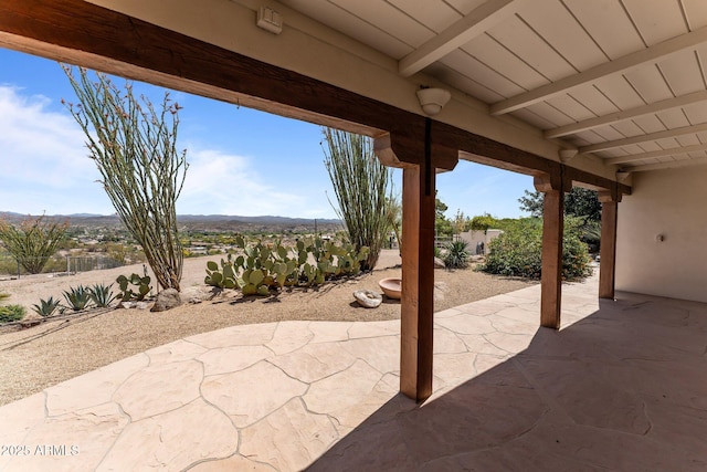 651 Chaparral Rd, Wickenburg, AZ 85390 - view of patio / terrace featuring a mountain view