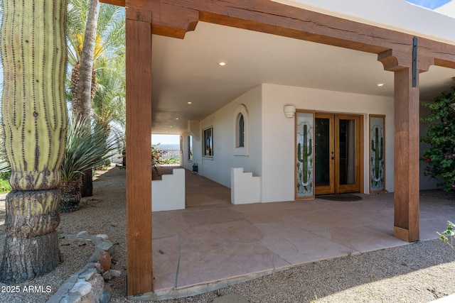 651 Chaparral Rd, Wickenburg, AZ 85390 - view of patio / terrace featuring french doors