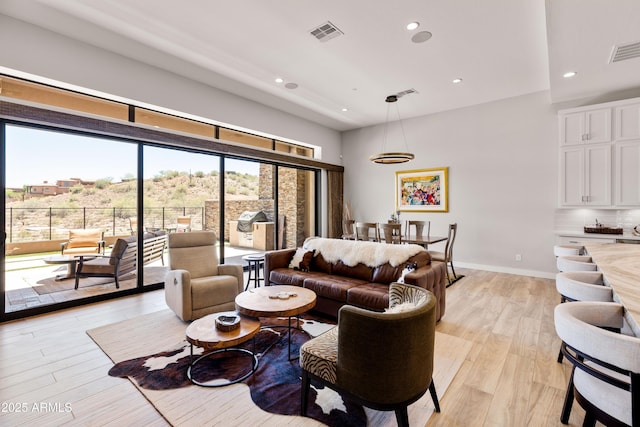 16134 E Ridgestone Dr, Fountain Hills, AZ 85268 - living area with recessed lighting and light wood-style flooring