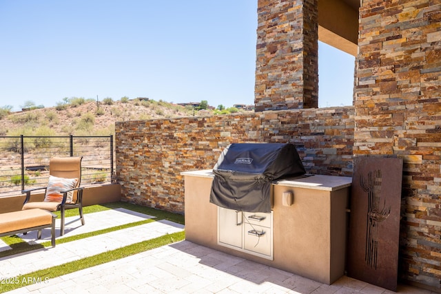 16134 E Ridgestone Dr, Fountain Hills, AZ 85268 - view of patio / terrace with exterior kitchen