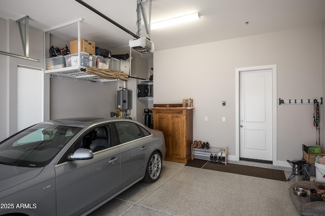16134 E Ridgestone Dr, Fountain Hills, AZ 85268 - garage with a garage door opener and tankless water heater