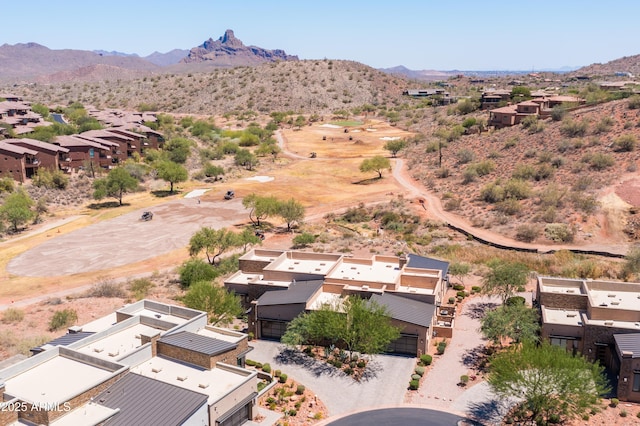 16134 E Ridgestone Dr, Fountain Hills, AZ 85268 - aerial perspective of suburban area with a mountain backdrop