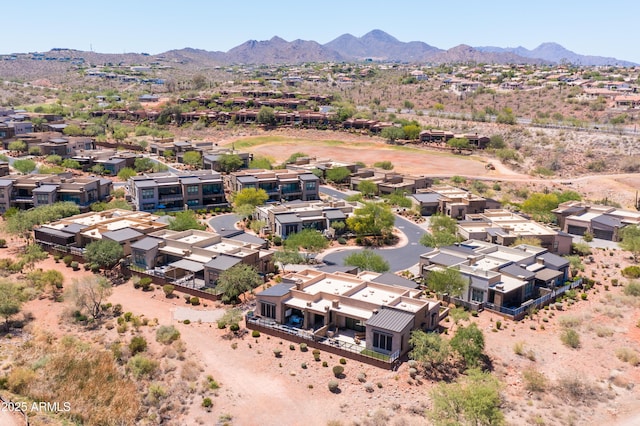 16134 E Ridgestone Dr, Fountain Hills, AZ 85268 - aerial perspective of suburban area with a mountainous background