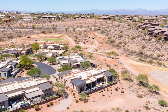16134 E Ridgestone Dr, Fountain Hills, AZ 85268 - aerial perspective of suburban area with a desert landscape and mountains