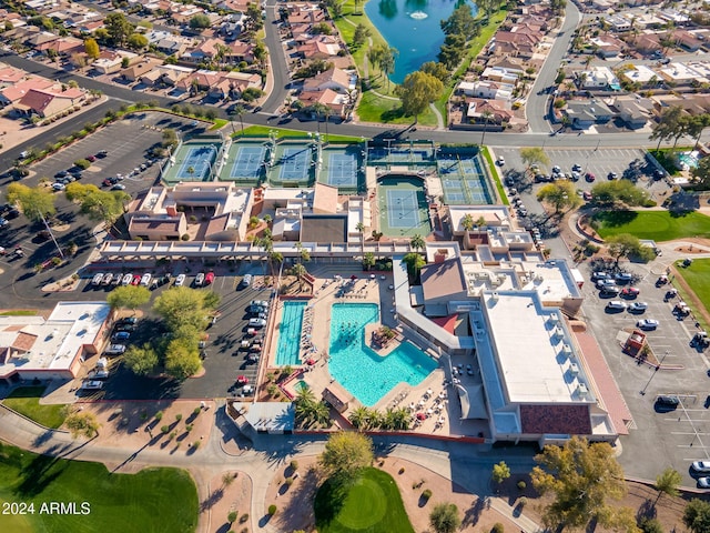 birds eye view of property