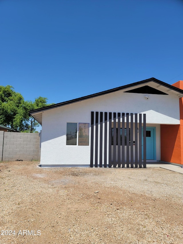 view of rear view of property