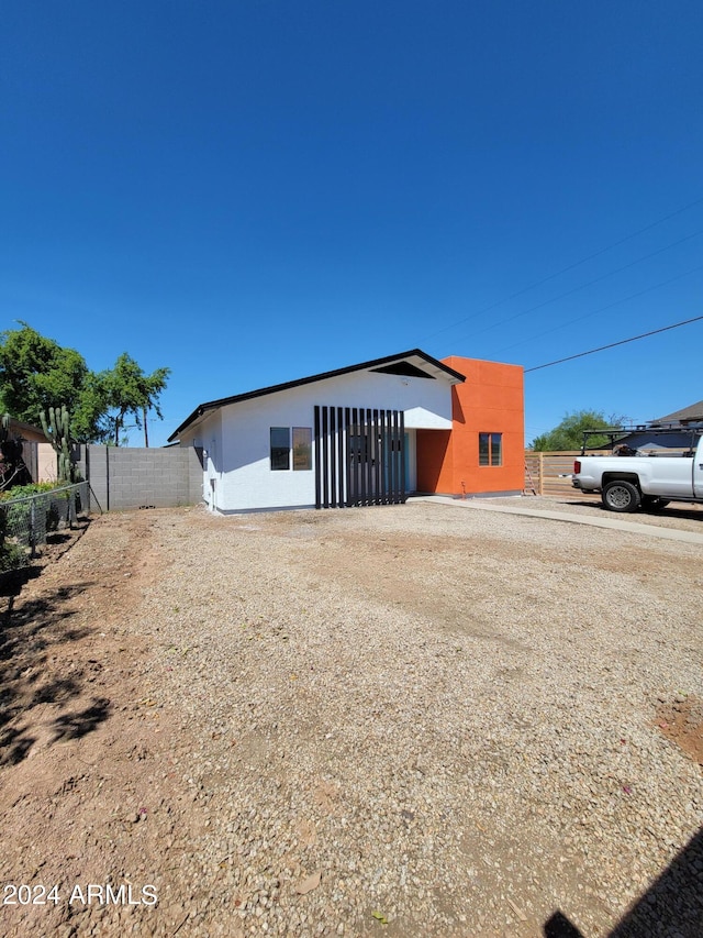 view of rear view of property