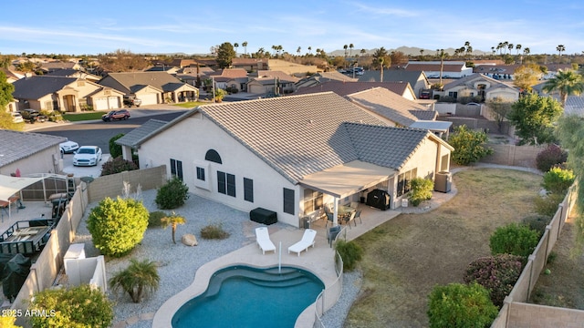 bird's eye view featuring a residential view