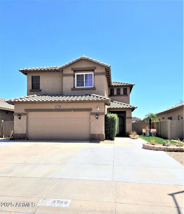 view of front of house featuring a garage