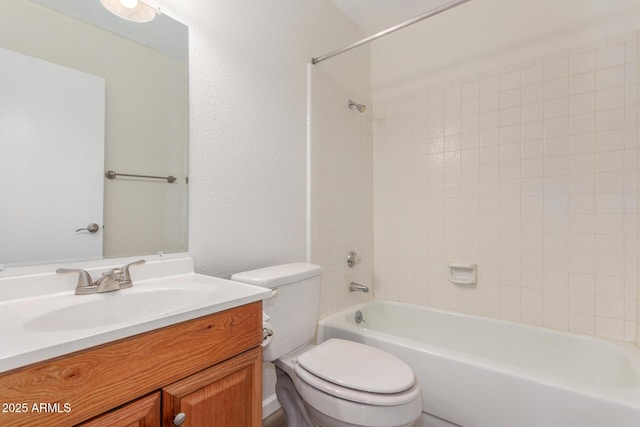1047 W Laguna Dr, Tempe, AZ 85282 - full bathroom with toilet, vanity, and shower / bath combination
