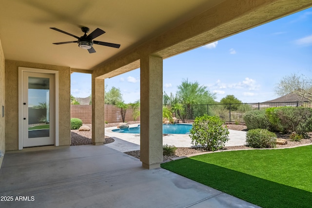 31221 N 130th Ln, Peoria, AZ 85383 - view of patio featuring ceiling fan