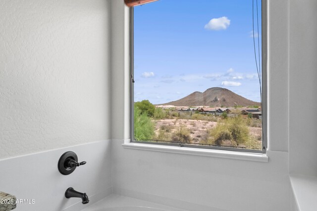 31221 N 130th Ln, Peoria, AZ 85383 - detailed view of a mountain backdrop, a garden tub, and a textured wall