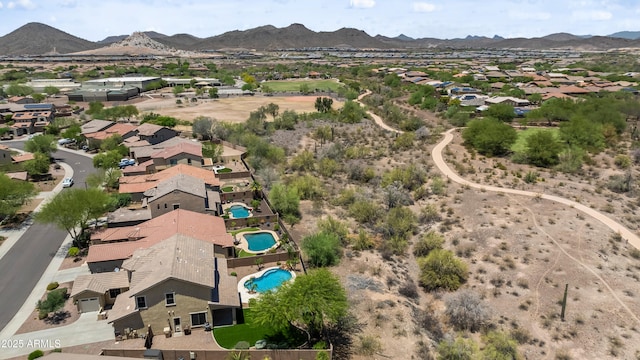 31221 N 130th Ln, Peoria, AZ 85383 - aerial view of residential area with a mountainous background and a pool area