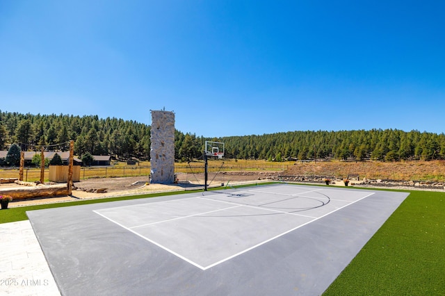 view of sport court