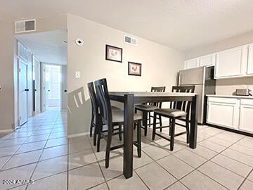 view of tiled dining room