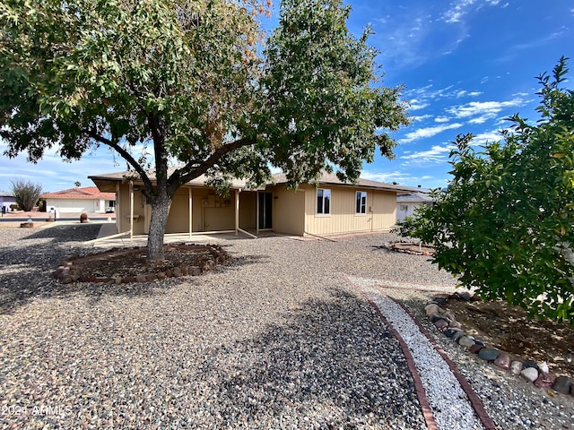 view of front of property with a patio area