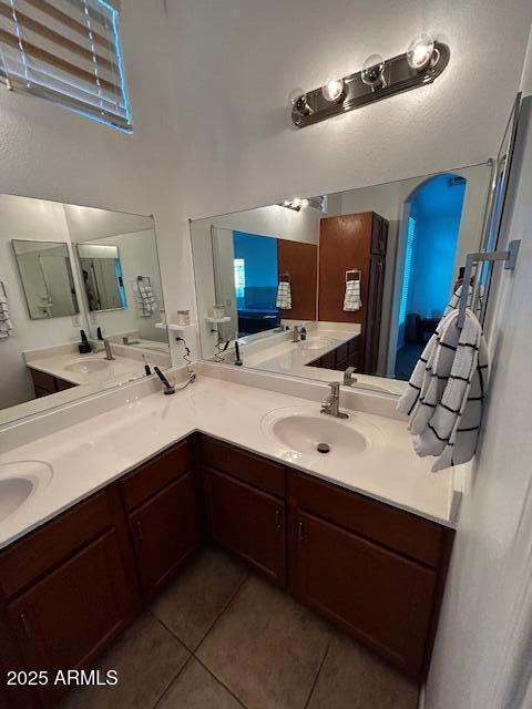 1350 S Greenfield Rd Unit 1219, Mesa, AZ 85206 - bathroom featuring tile patterned floors and double vanity