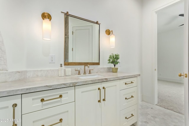 bathroom with vanity