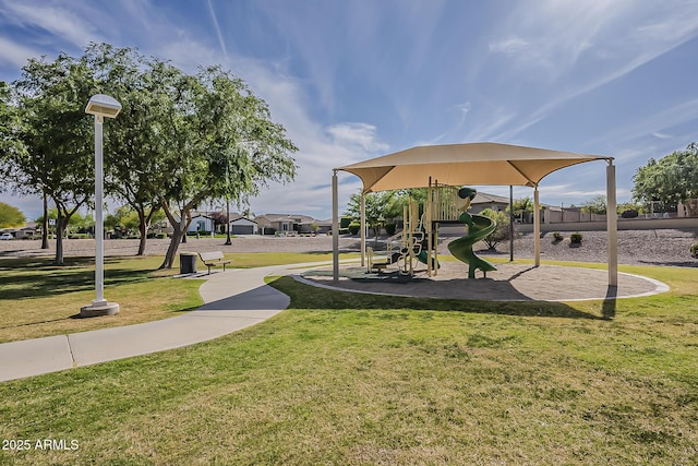 3662 E Megan St, Gilbert, AZ 85295 - view of community with a yard and playground community