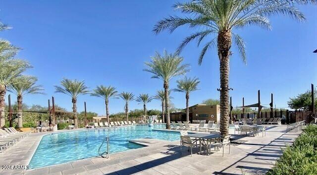 view of pool with a patio area