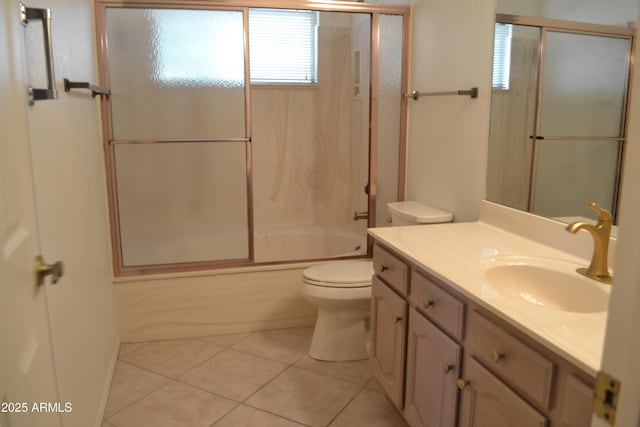 9130 W Utopia Rd, Peoria, AZ 85382 - full bath with vanity, tile patterned floors, and enclosed tub / shower combo