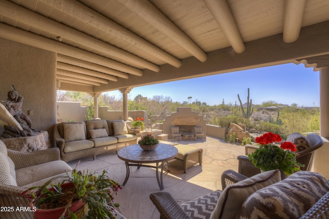 view of patio / terrace with outdoor lounge area