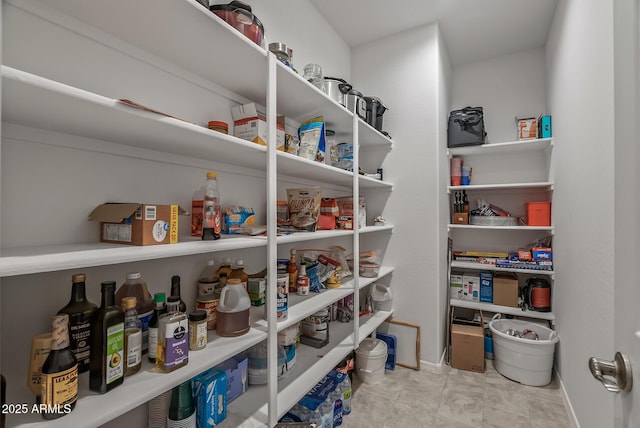 view of pantry