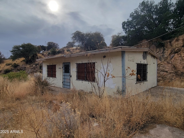 view of property exterior featuring stucco siding