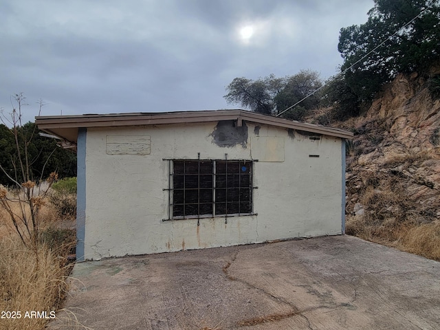 view of property exterior featuring stucco siding