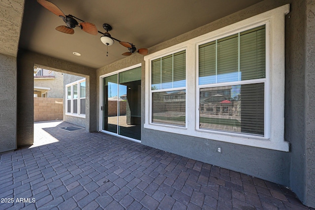 10036 E Naranja Ave, Mesa, AZ 85209 - view of patio with a ceiling fan